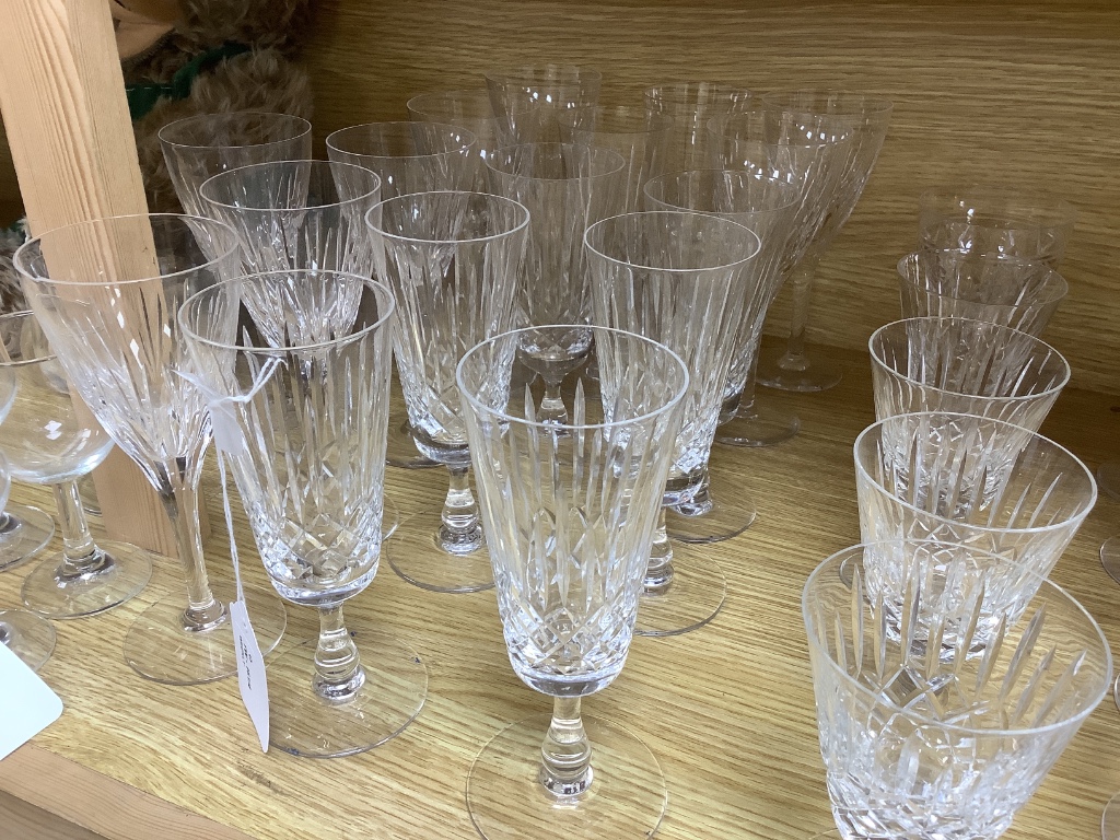 An Edinburgh Crystal Appin pattern part suite of table glass and other mixed table glassware